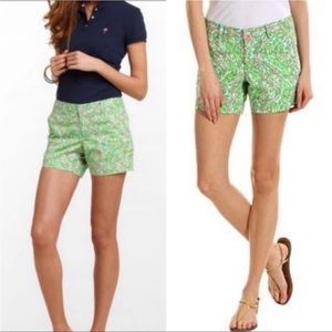 Lilly Pulitzer Pink & Green Alligator Print (Chomp
Chomp) Callahan Short